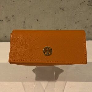 Tory Burch Saffiano Leather Fold Over Sunglasses Case